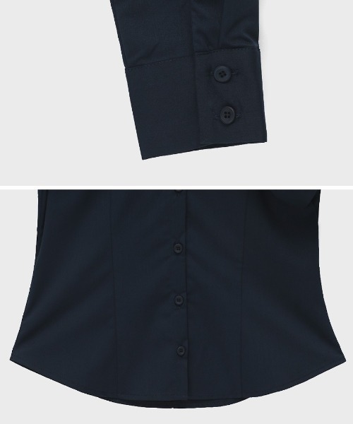 BLACKUP（ブラックアップ）の「[MADE] シャクンベーシックシャツ（シャツ/ブラウス・レディース・ブルー/ホワイト・SMALL/MEDIUM）」の16枚目の写真