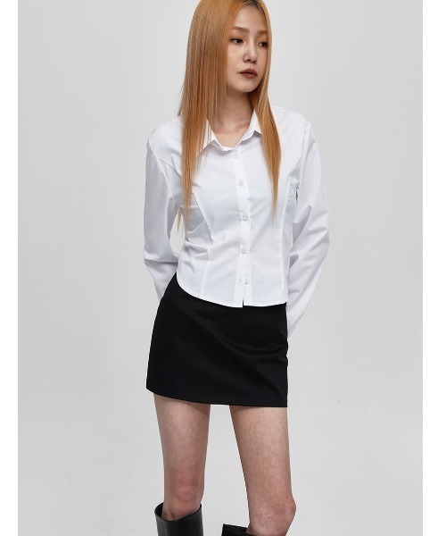 BLACKUP（ブラックアップ）の「[MADE] シャクンベーシックシャツ（シャツ/ブラウス・レディース・ブルー/ホワイト・SMALL/MEDIUM）」の4枚目の写真