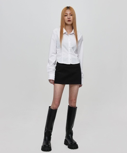 BLACKUP（ブラックアップ）の「[MADE] シャクンベーシックシャツ（シャツ/ブラウス・レディース・ブルー/ホワイト・SMALL/MEDIUM）」の5枚目の写真