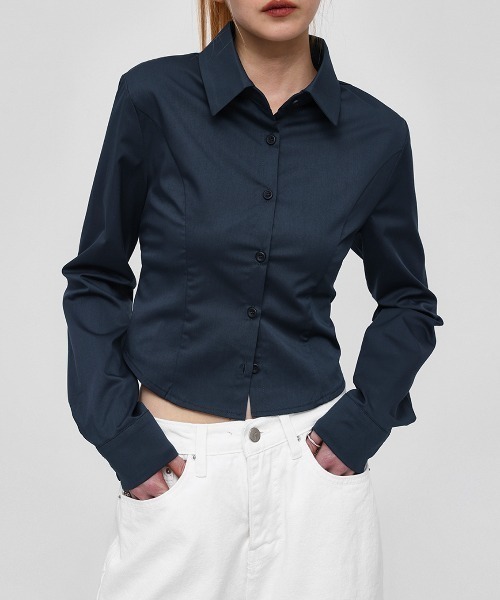 BLACKUP（ブラックアップ）の「[MADE] シャクンベーシックシャツ（シャツ/ブラウス・レディース・ブルー/ホワイト・SMALL/MEDIUM）」の11枚目の写真