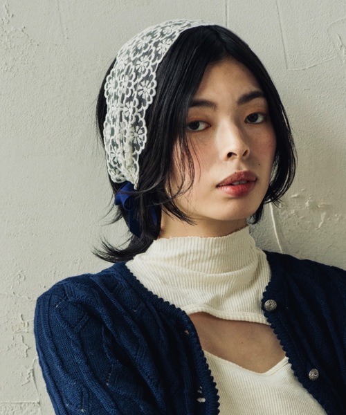 ORIENT MILLINERY（オリエント ミリナリー）の「GYPSIA【ｼﾞﾌﾟｼｱ】（その他ヘアアクセサリー・レディース・ホワイト/ブルー・FREE）」の3枚目の写真