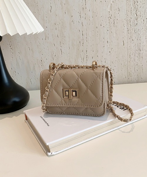 Per sist ence（パーシエンス）の「ミニショルダーキルティングチェーンバッグ（ショルダーバッグ・レディース・ブラック/シルバー/ベージュ/ゴールド/ホワイト・FREE）」の20枚目の写真
