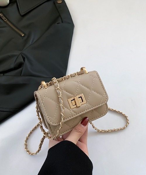 Per sist ence（パーシエンス）の「ミニショルダーキルティングチェーンバッグ（ショルダーバッグ・レディース・ブラック/シルバー/ベージュ/ゴールド/ホワイト・FREE）」の11枚目の写真