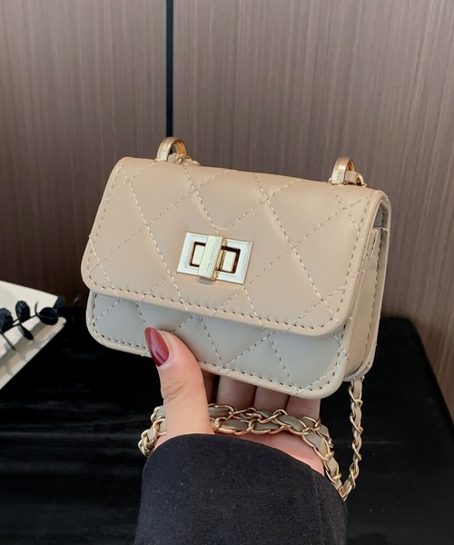 Per sist ence（パーシエンス）の「ミニショルダーキルティングチェーンバッグ（ショルダーバッグ・レディース・ブラック/シルバー/ベージュ/ゴールド/ホワイト・FREE）」の13枚目の写真