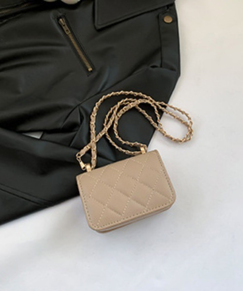 Per sist ence（パーシエンス）の「ミニショルダーキルティングチェーンバッグ（ショルダーバッグ・レディース・ブラック/シルバー/ベージュ/ゴールド/ホワイト・FREE）」の15枚目の写真