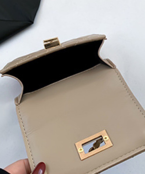 Per sist ence（パーシエンス）の「ミニショルダーキルティングチェーンバッグ（ショルダーバッグ・レディース・ブラック/シルバー/ベージュ/ゴールド/ホワイト・FREE）」の18枚目の写真