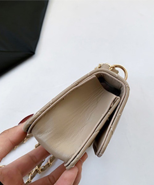 Per sist ence（パーシエンス）の「ミニショルダーキルティングチェーンバッグ（ショルダーバッグ・レディース・ブラック/シルバー/ベージュ/ゴールド/ホワイト・FREE）」の21枚目の写真