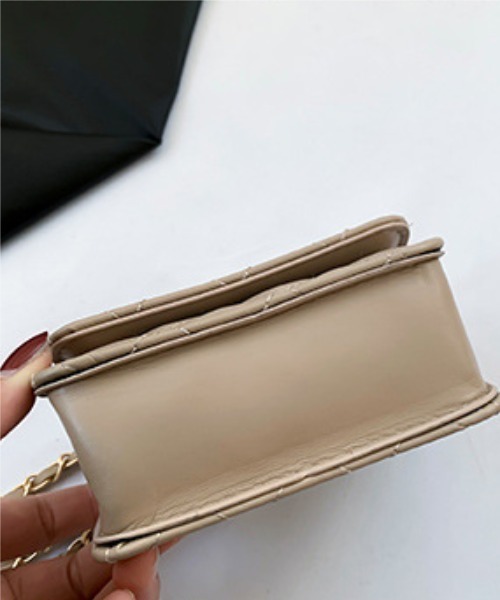 Per sist ence（パーシエンス）の「ミニショルダーキルティングチェーンバッグ（ショルダーバッグ・レディース・ブラック/シルバー/ベージュ/ゴールド/ホワイト・FREE）」の22枚目の写真