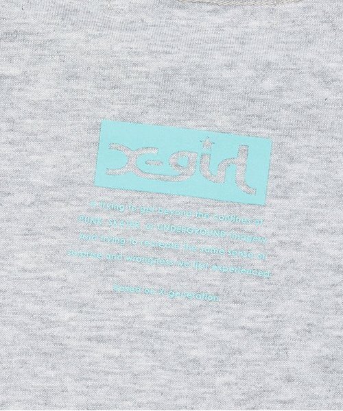 X-girl Stages（エックスガールステージス）の「ミルズロゴ長袖Tシャツ（Tシャツ/カットソー・キッズ・ブラック/トップグレー/ホワイト/ラベンダー・80ｃｍ/90cm/110cm/120cm/130cm/140cm/100cm）」の9枚目の写真