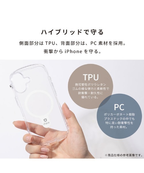 iFace（アイフェイス）の「iPhone 16 /16Pro/16Plus/16ProMax/16e/15/14/13専用 iFace Look in Clear Hybrid MagSynqケース(クリア)（スマホケース/カバー・レディース・クリア・iPhone 16/iPhone 16 Pro/iPhone 16 Plus/iPhone 16 Pro Max/iPhone 13/14/15/iPhone 16e）」の11枚目の写真