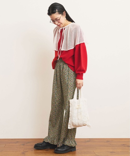 fig Ｌondon（フィグロンドン）の「AIRLYS puff pullover（ニット/セーター・レディース・ブラック/レッド/イエロー・FREE）」の20枚目の写真