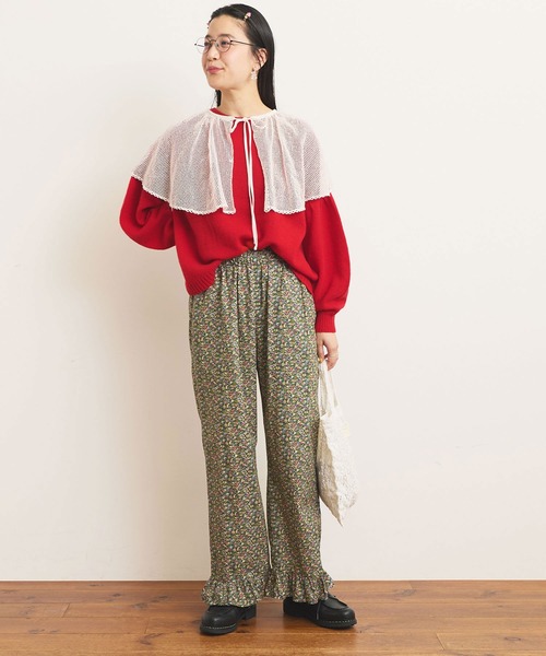 fig Ｌondon（フィグロンドン）の「AIRLYS puff pullover（ニット/セーター・レディース・ブラック/レッド/イエロー・FREE）」の21枚目の写真