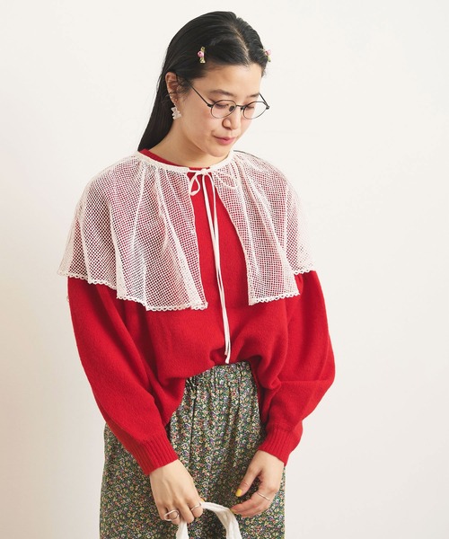 fig Ｌondon（フィグロンドン）の「AIRLYS puff pullover（ニット/セーター・レディース・ブラック/レッド/イエロー・FREE）」の8枚目の写真