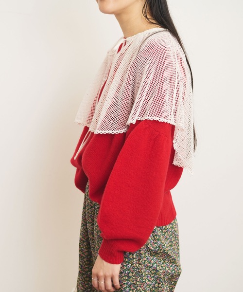 fig Ｌondon（フィグロンドン）の「AIRLYS puff pullover（ニット/セーター・レディース・ブラック/レッド/イエロー・FREE）」の11枚目の写真