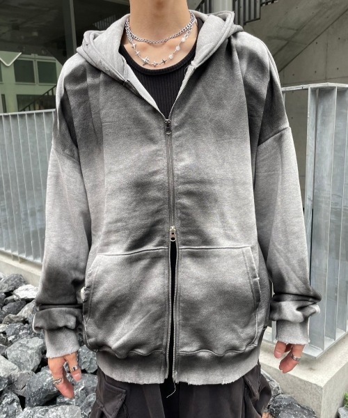 【nmtc +/ XU】washing zip up hoodie 受注制【nmtc +】washing zip up hoodie (3color) | OUR BRAND