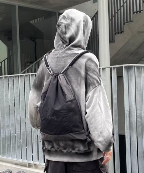 Never mind the XU / Chikashitsu+(ネバーマインド ザ エックスユー / チカシツプラス)の「【nmtc+】washing zip up hoodie / 【エヌエムティーシープラス】ウォッシングジップアップパーカー(パーカー・メンズ・ホワイト/グレー/ブラック・ONE SIZE)」の13枚目の写真