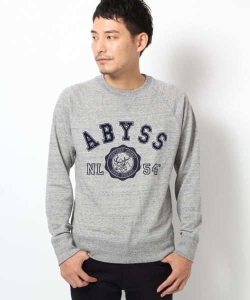 GLOBAL WORK（グローバルワーク）の「ウラケクループリントスウェット/568901（スウェット・メンズ・ネイビー/ホワイト/ブラック/グレー・X-LARGE/MEDIUM/SMALL/LARGE）」の3枚目の写真