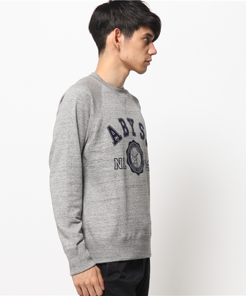 GLOBAL WORK（グローバルワーク）の「ウラケクループリントスウェット/568901（スウェット・メンズ・ネイビー/ホワイト/ブラック/グレー・X-LARGE/MEDIUM/SMALL/LARGE）」の5枚目の写真