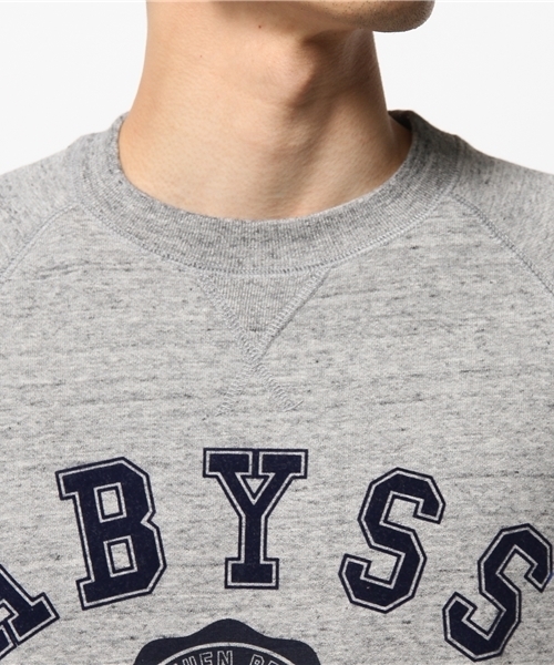 GLOBAL WORK（グローバルワーク）の「ウラケクループリントスウェット/568901（スウェット・メンズ・ネイビー/ホワイト/ブラック/グレー・X-LARGE/MEDIUM/SMALL/LARGE）」の7枚目の写真