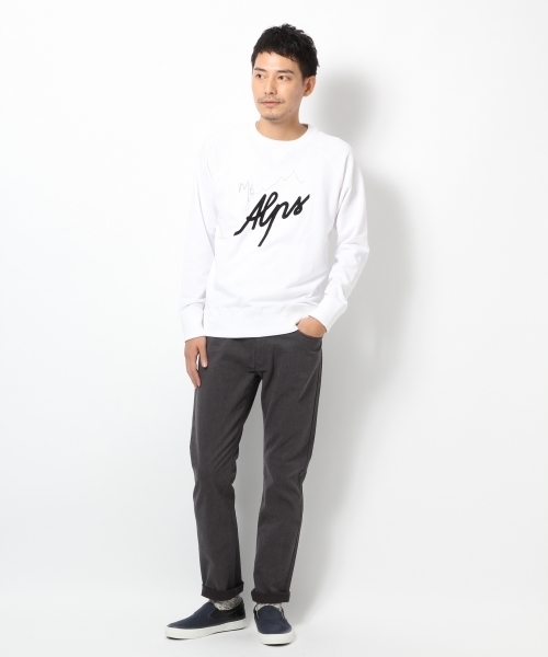 GLOBAL WORK（グローバルワーク）の「ウラケクループリントスウェット/568901（スウェット・メンズ・ネイビー/ホワイト/ブラック/グレー・X-LARGE/MEDIUM/SMALL/LARGE）」の12枚目の写真