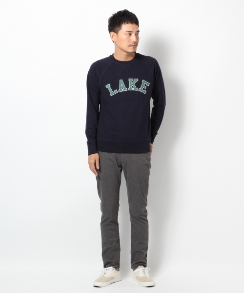 GLOBAL WORK（グローバルワーク）の「ウラケクループリントスウェット/568901（スウェット・メンズ・ネイビー/ホワイト/ブラック/グレー・X-LARGE/MEDIUM/SMALL/LARGE）」の15枚目の写真