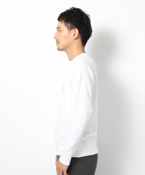 GLOBAL WORK（グローバルワーク）の「ウラケクループリントスウェット/568901（スウェット・メンズ・ネイビー/ホワイト/ブラック/グレー・X-LARGE/MEDIUM/SMALL/LARGE）」の16枚目の写真