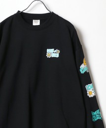 SMILEY FACE（スマイリーフェイス）の「SMILEY FACE/スマイリーフェイス 裏起毛 ワンポイント刺繍 袖 バックプリント オーバーサイズ スウェット レディース メンズ トレーナー（スウェット）」