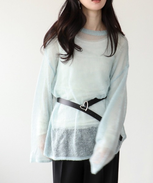 Three Four Time(スリーフォータイム)の「ハートバックルレザーベルト(ベルト・レディース・ブラック/ブラウン/ベージュ・FREE)」の7枚目の写真