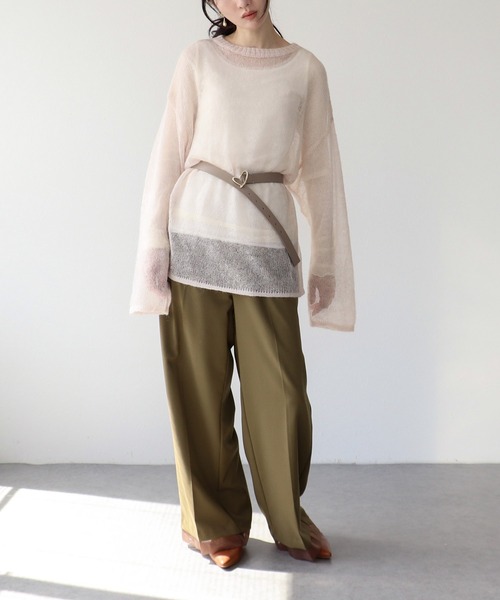 Three Four Time(スリーフォータイム)の「ハートバックルレザーベルト(ベルト・レディース・ブラック/ブラウン/ベージュ・FREE)」の12枚目の写真