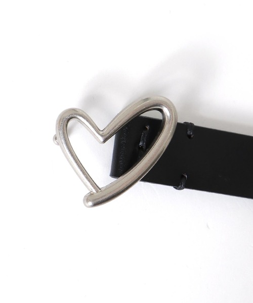 Three Four Time(スリーフォータイム)の「ハートバックルレザーベルト(ベルト・レディース・ブラック/ブラウン/ベージュ・FREE)」の15枚目の写真