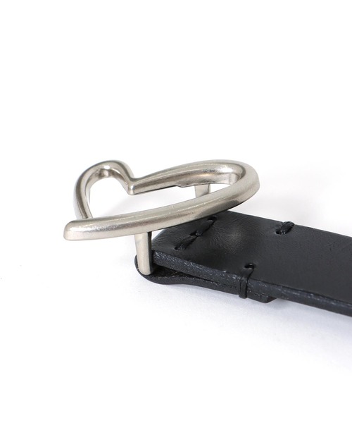 Three Four Time(スリーフォータイム)の「ハートバックルレザーベルト(ベルト・レディース・ブラック/ブラウン/ベージュ・FREE)」の17枚目の写真