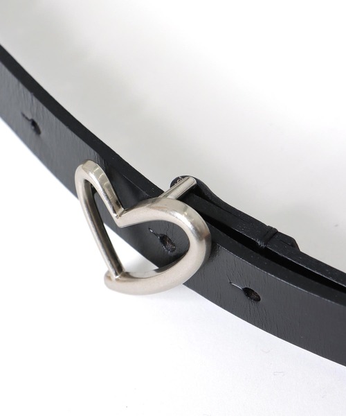 Three Four Time(スリーフォータイム)の「ハートバックルレザーベルト(ベルト・レディース・ブラック/ブラウン/ベージュ・FREE)」の18枚目の写真