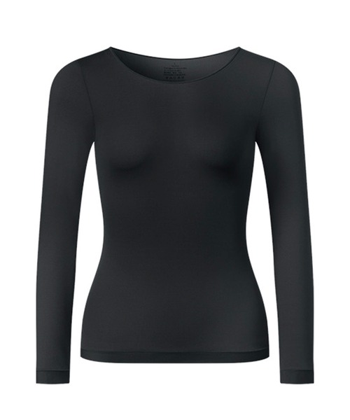 Lace Ladies（レースレディース）の「ソリッドカラー ラウンドネック 長袖 スリム インナー（インナーウェア/肌着・レディース・グレー/ピンク/モカ/ブラック/ベージュ・L/XL）」の17枚目の写真