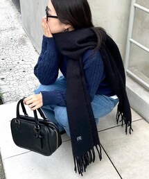 fredy emue | FR刺繍ブークレ無地ストール(ストール/ショール)