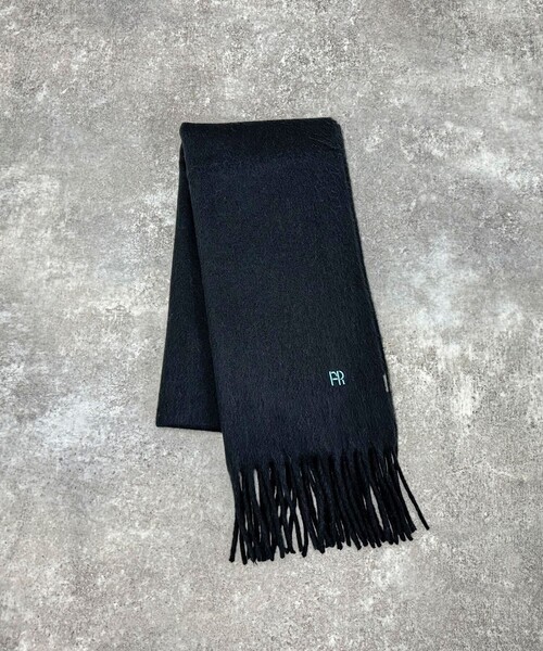 fredy emue（フレディエミュ）の「FR刺繍ブークレ無地ストール（ストール/ショール・レディース・ベビーピンク/サックスブルー/ブラック/キナリ・FREE）」の20枚目の写真