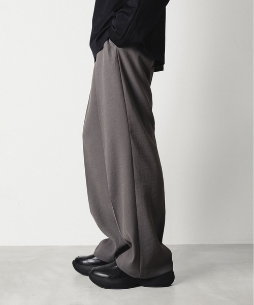 PE カルゼ 1タック トラウザーズ / PE KERSEY 1TUCK TROUSERS