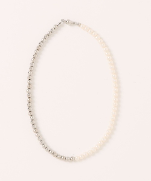 セール】Bicolor pearl choker necklace / バイカラーパ―ル