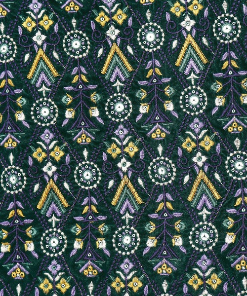 チャイハネ(チャイハネ)の「【チャイハネ】ブライド刺繍ロングスカート(スカート・レディース・レッド/ブラック/グリーン/ピンク・FREE)」の6枚目の写真