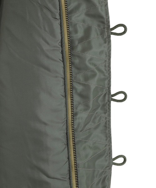 marka（マーカ）の「marka / マーカ：N-2B - nylon twill -：M24C-18BL01C[COR]（ミリタリージャケット・メンズ・グリーン系その他/ブラック・2/1/3）」の8枚目の写真