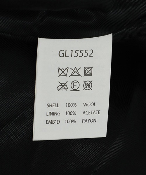 GOLD（ゴールド）の「東洋エンタープライズ GOLD / ゴールド：WOOL MELTON SOUVENIR JACKET “TIGER HEAD“：24B-GL15552[MUS]（ブルゾン・メンズ・ブラック・M/S/L/XL）」の3枚目の写真