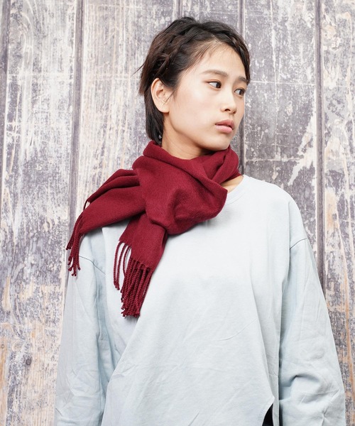 セール】日本製 桐生織り マフラー チェック ムジ グラデーション(GW