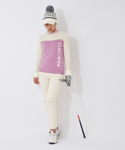 FILA GOLF(フィラゴルフ )の「ボンディングパンツ(その他パンツ・レディース・ネイビー/ブラック/オフホワイト・MEDIUM/LARGE/X-LARGE)」の4枚目の写真