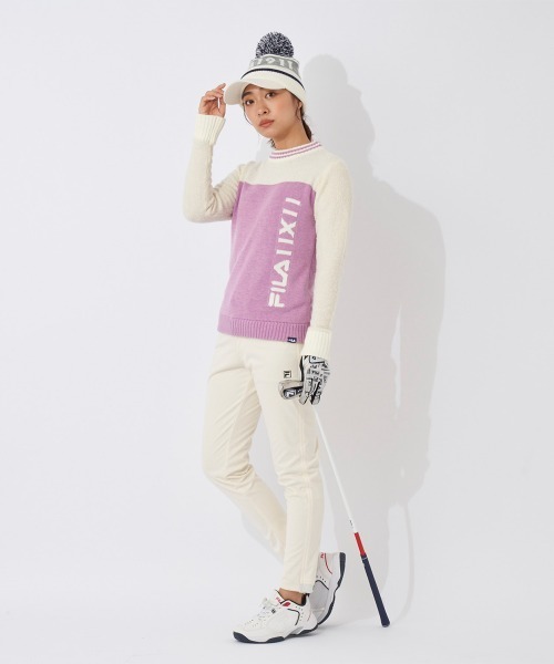 FILA GOLF(フィラゴルフ )の「ボンディングパンツ(その他パンツ・レディース・ネイビー/ブラック/オフホワイト・MEDIUM/LARGE/X-LARGE)」の5枚目の写真