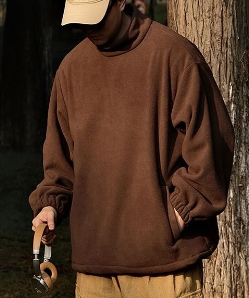 セール】メンズ秋冬長袖 ボアフリーススウェット ふわふわ（スウェット