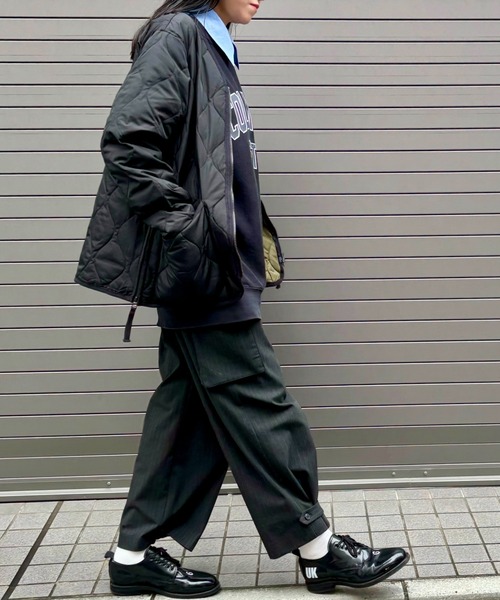 Scrap Book(スクラップブック)の「◆WEB限定 展開◆【TAION】MILITARY W-ZIP V NECK DOWN JKT(ダウンジャケット/コート・レディース・ホワイト系その他/ブラック・FREE)」の11枚目の写真