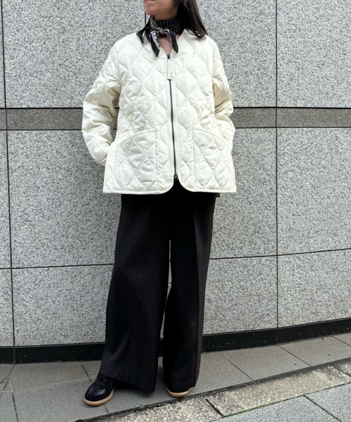 Scrap Book(スクラップブック)の「◆WEB限定 展開◆【TAION】MILITARY W-ZIP V NECK DOWN JKT(ダウンジャケット/コート・レディース・ホワイト系その他/ブラック・FREE)」の21枚目の写真