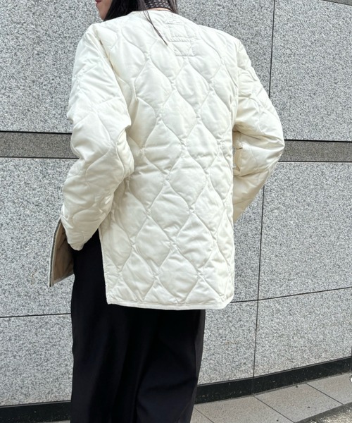 Scrap Book(スクラップブック)の「◆WEB限定 展開◆【TAION】MILITARY W-ZIP V NECK DOWN JKT(ダウンジャケット/コート・レディース・ホワイト系その他/ブラック・FREE)」の8枚目の写真
