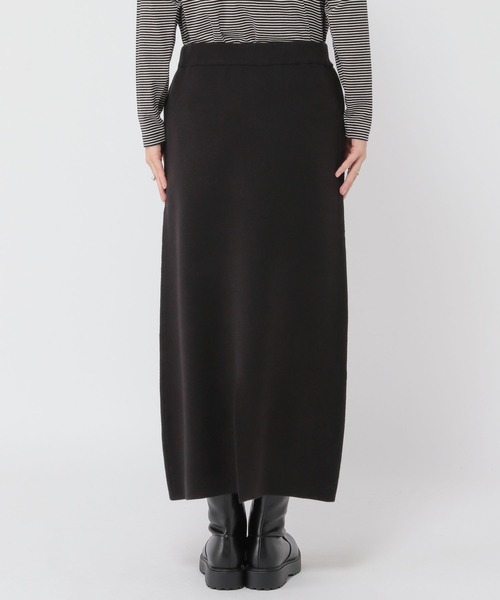 studio CLIP（スタディオクリップ）の「【3シーズン/静電気防止/毛玉軽減】12ゲージらくらくニットスカート[プチ・プラスサイズあり]（スカート・レディース・ブラック/ブルー/ナチュラル・PF/ﾌﾘｰ(L)/FREE）」の18枚目の写真