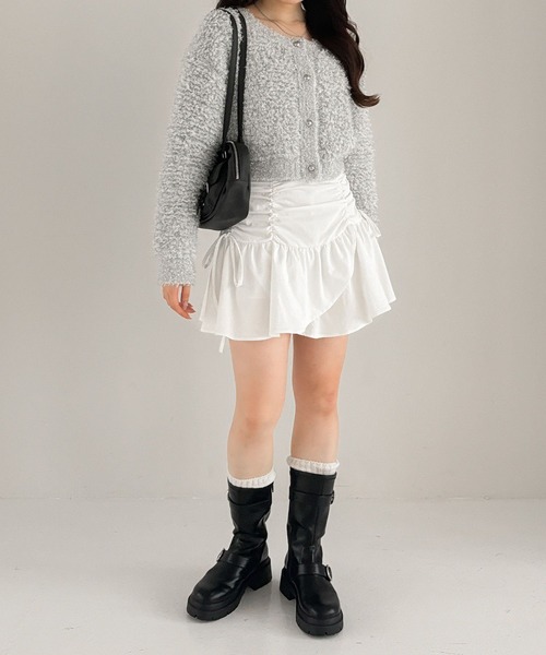 Heather（ヘザー）の「イレヘムフリルミニスカート  252056（スカート・レディース・オフホワイト/ブラック・S/M）」の14枚目の写真