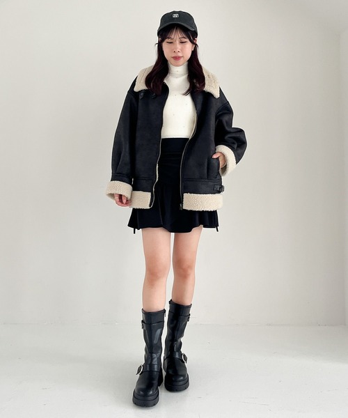 Heather（ヘザー）の「イレヘムフリルミニスカート  252056（スカート・レディース・オフホワイト/ブラック・S/M）」の16枚目の写真